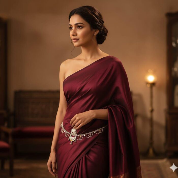 Pure 925 Silver Shrinathji Pendant - Hand-Painted Enamel Idol with CZ Diamond Halo